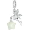 WOSTU 100% 925 Sterling Silver Bead Elf Planet Blue Zircon Charms Fit Original Bracelet Pendant Charms For Jewelry Making CTC056