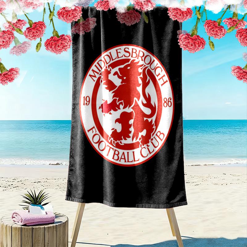 Middlesbrough Towel, Large Soft Quick Dry Towel for Beach Camping Swimming