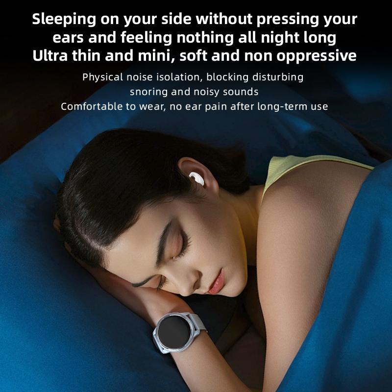 T70 Mini Sleep Earphones Bluetooth 5.3, Ultra Small Invisible, Comfortable For Night Use, Long Battery Wireless Earbuds