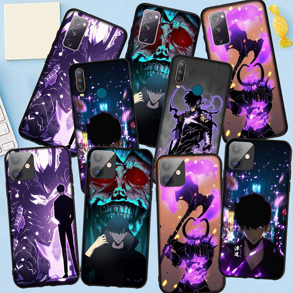 Phone Case for Samsung Galaxy S25 S23 S22 S24 Ultra FE A05 A06 A15 A16 A36 A37 A35 A54 A55 A56 A57 A25 A26 A53 Solo Leveling Anime Arise Poster Cover