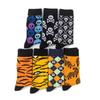 Men's Funny Skull Crew Socks Cartoon Alien Design Cotton Casual Socks Halloween Sock for Hip Hop Parties