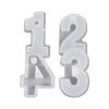 Crystal Epoxy Resin Mold Geometric Numbers Candlestick Mould DIY Candle Holder Home Decor Cement Plaster Silicone Molds