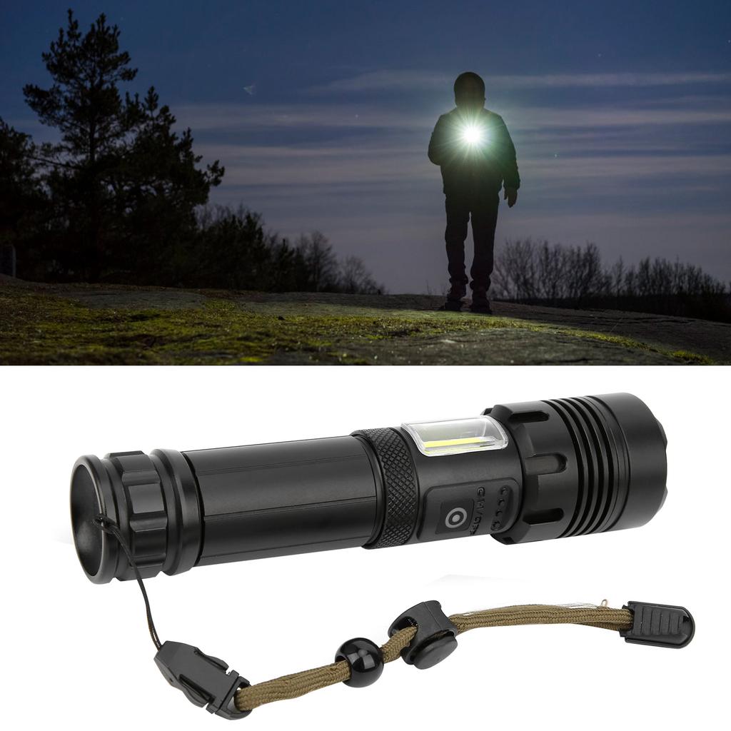 XHP70+COB Rot- und Weißlicht Starke Helligkeit Zoom Taschenlampe Lade-Taschenlampe Ausrüstung