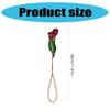 Tulips Keychain Charm Leather Elegant Flower Bag Pendant Hanging Ornament Suitable for Car Mirror or Bag Decoration