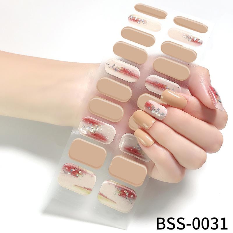 Gel Manicure Stickers Semi-cured Gel Nail Stickers Nail Polish Glue Manicure Stickers