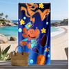 Dog Man Printed Quick Dry Beach Towel Super Absorbent Soft Lightweight Bath Towel for Pool Summer Travel