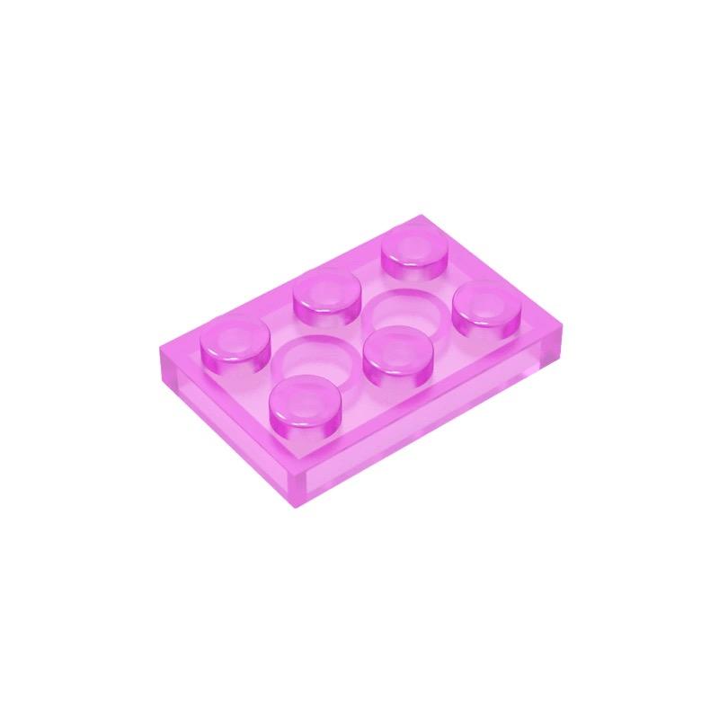 50PCS PLATE 2x3 DOTS Compatible with 3021 MOC Colors Galore Self-Locking Bricks Building Blocks Toys Accessories