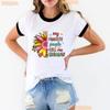 Colorful My Favorite People Call Me Grandma Printed T Shirt Unisex Sunflower Leopard Mothers Day Gifts Tshirt Femme Tshirt