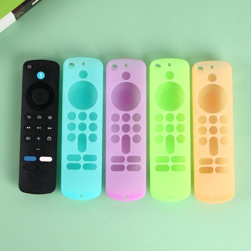 Shockproof AntiSlip Silicone Cover Case For Fire Tvs Stick 4K Remote Control Protective Sleeve With MultiColor Option