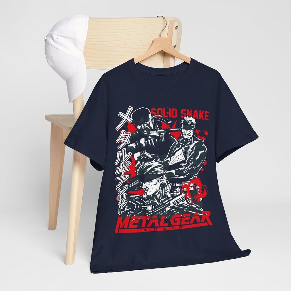 Unisex Metal Vintage T Shirt Metal Gear Video Game Shirt Metal Gear Character M
