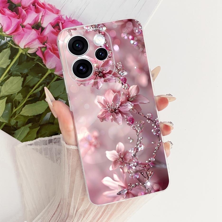 For Oppo Reno 15 FS Case Reno15 F 5G CPH2801 Luxury Butterfly Painted Cover Soft Slim Phone Case For Oppo Reno15 Pro Fundas Bags