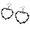 Simple Thorn Rose Heart Earrings: Elegant Women's Light Luxury Design