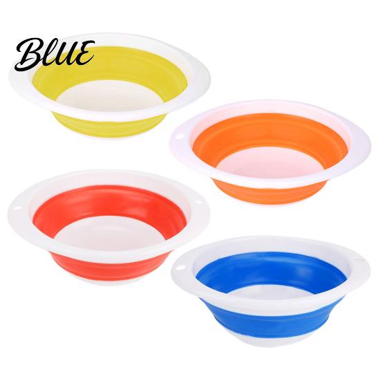 Heavy Duty Bait Basin Foldable Silicone Fishing Basin Collapsible Lure Bowl Easy Carry Holder Portable Mixing Bucket Container Outdoor Angling