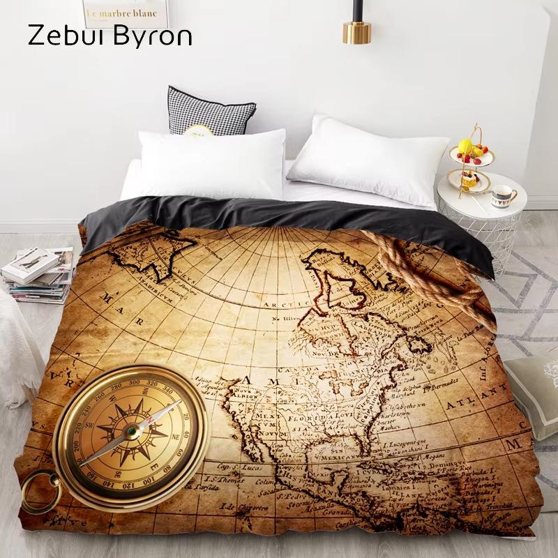 Skull Down Comforter Set Bedding Set 3-piece Duvet Cover Set