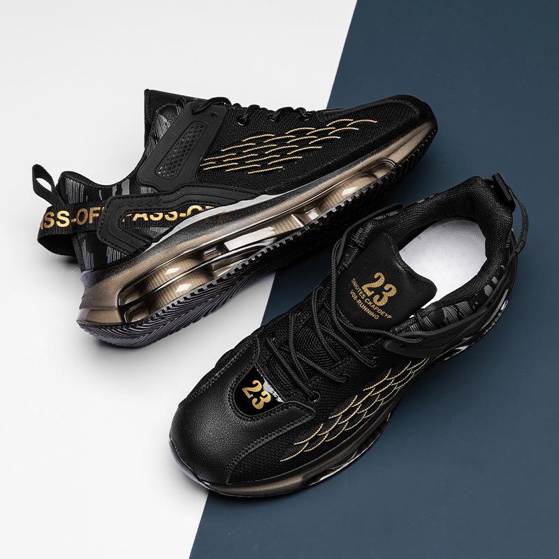 High-Top Men's Running Shoes - Youth and Casual Dad Sneakers for Spring