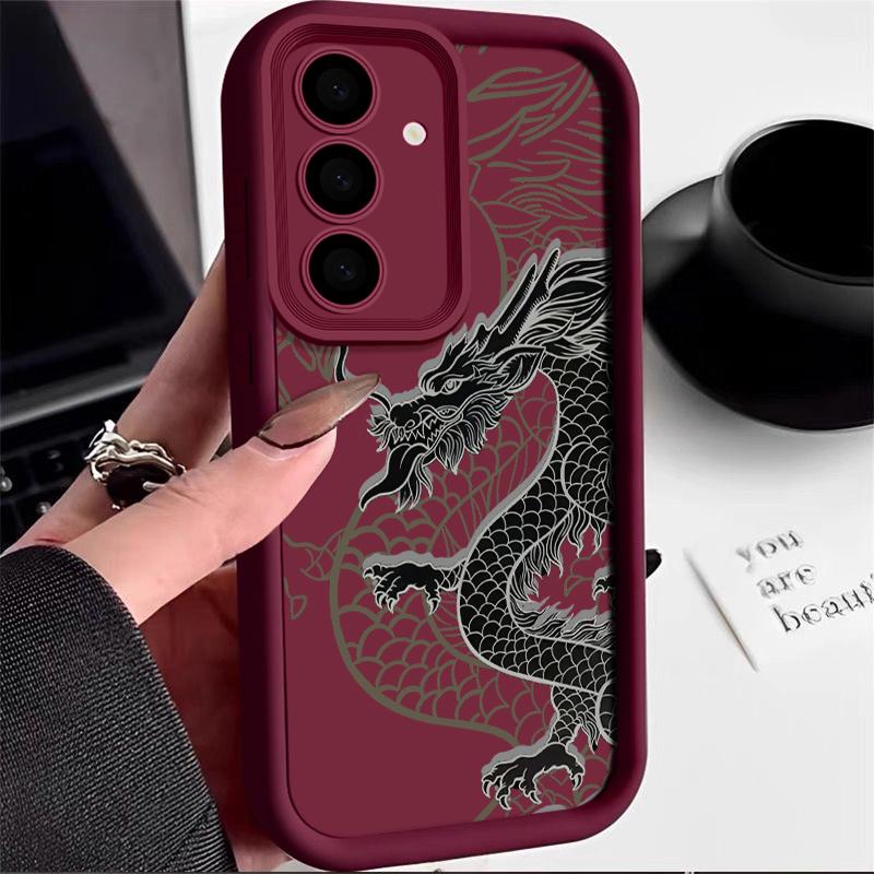 Gorgeous Dragon Cool Phone Case For Samsung Galaxy Case S24 S23 S22 S21 Ultra Plus Fe A55 A54 A53 A52 A35 A25 A15 5G Y2k Cover