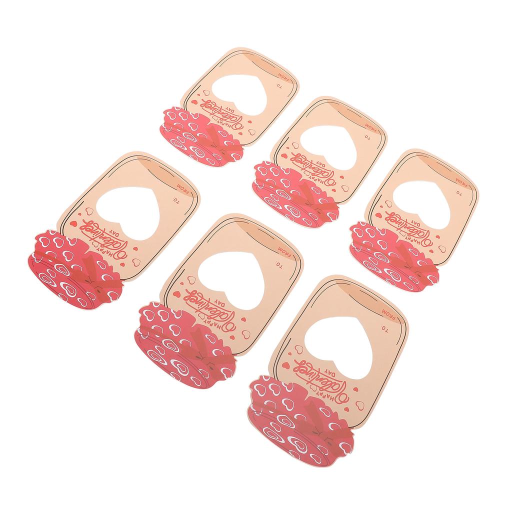 30 Stück Valentinstagskarten für Kinder Einmachglas-Geschenke Austausch Valentinskarte DIY Grußkarten mit Plastik