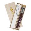 [Stylish Kimono Iroha] Saihana [Hagi] Fan and Pouch Set, Women's Fan, 21cm