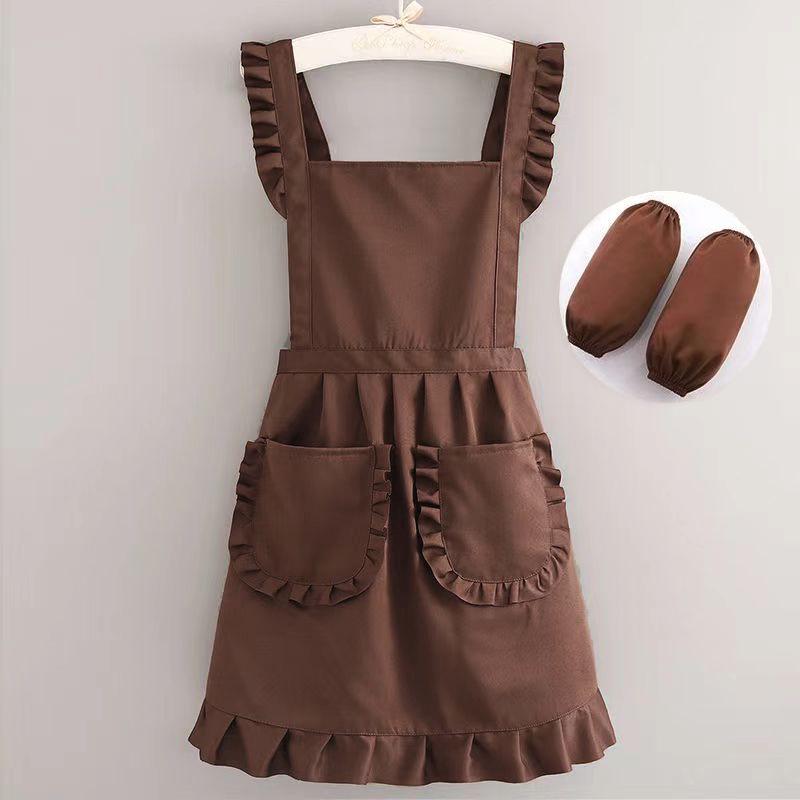 Princess Style Apron for Cooking, Nail Art, or Restaurant Workwear with Logo