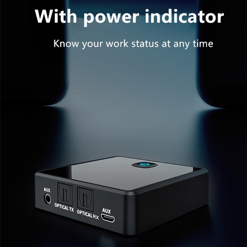 Low Latency TV  Transmitter Receiver Wireless -compatible 5.0 Adapter For Headphones Stereo Music