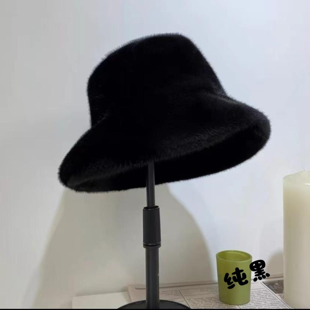 Chapeau de pêcheur à imprimé léopard pour femme, chapeau d'hiver épais en fourrure, chaud, style féminin, mode automne-hiver, polyvalent, imprimé léopard, reine
