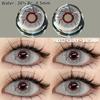Eyeshare 1 paire de lentilles de contact Cosplay pour les yeux, lentilles multicolores Halloween, accessoires Anime, lentilles de couleur
