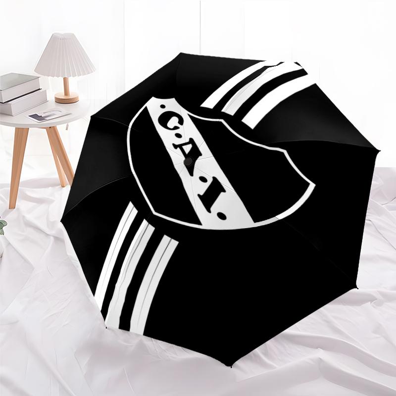 Printed Club Atlético Independiente Folding Umbrella,Outdoor,Leisure,And Travel Umbrella,Durable Umbrella Fabric,Birthday And Holiday Gift