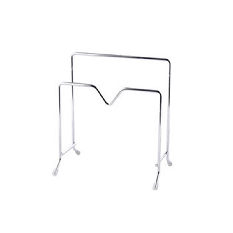 Стойка для полки, многослойная, экономящая место, нержавеющая разделочная доска, практичный кухонный органайзер, держатель для крышки кастрюли, железный арт-дом