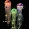 Hanging Jellyfish Light Glowing Night Hanging Light Crafts Household for Indoor Outdoor Garden Yard Decoration