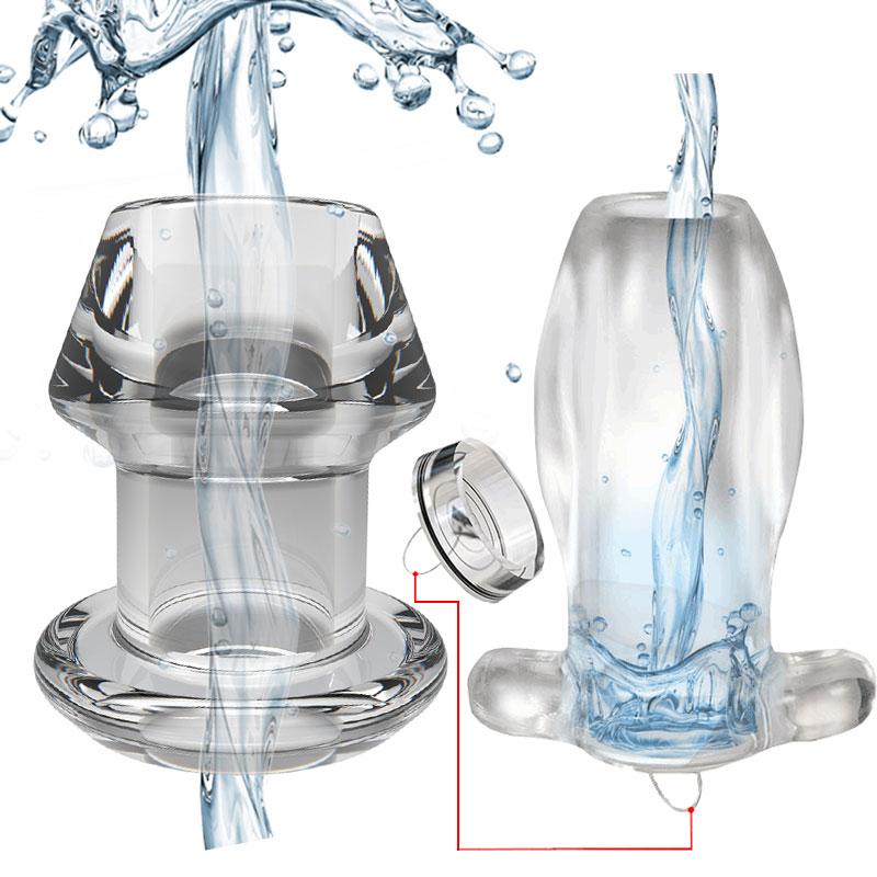 Huge Anal Plug Transparent/Hollow Butt Plug Men Dildo Anal Expander/Spreader Sexy Big Butt Women Vagina Extender/Tube Adult