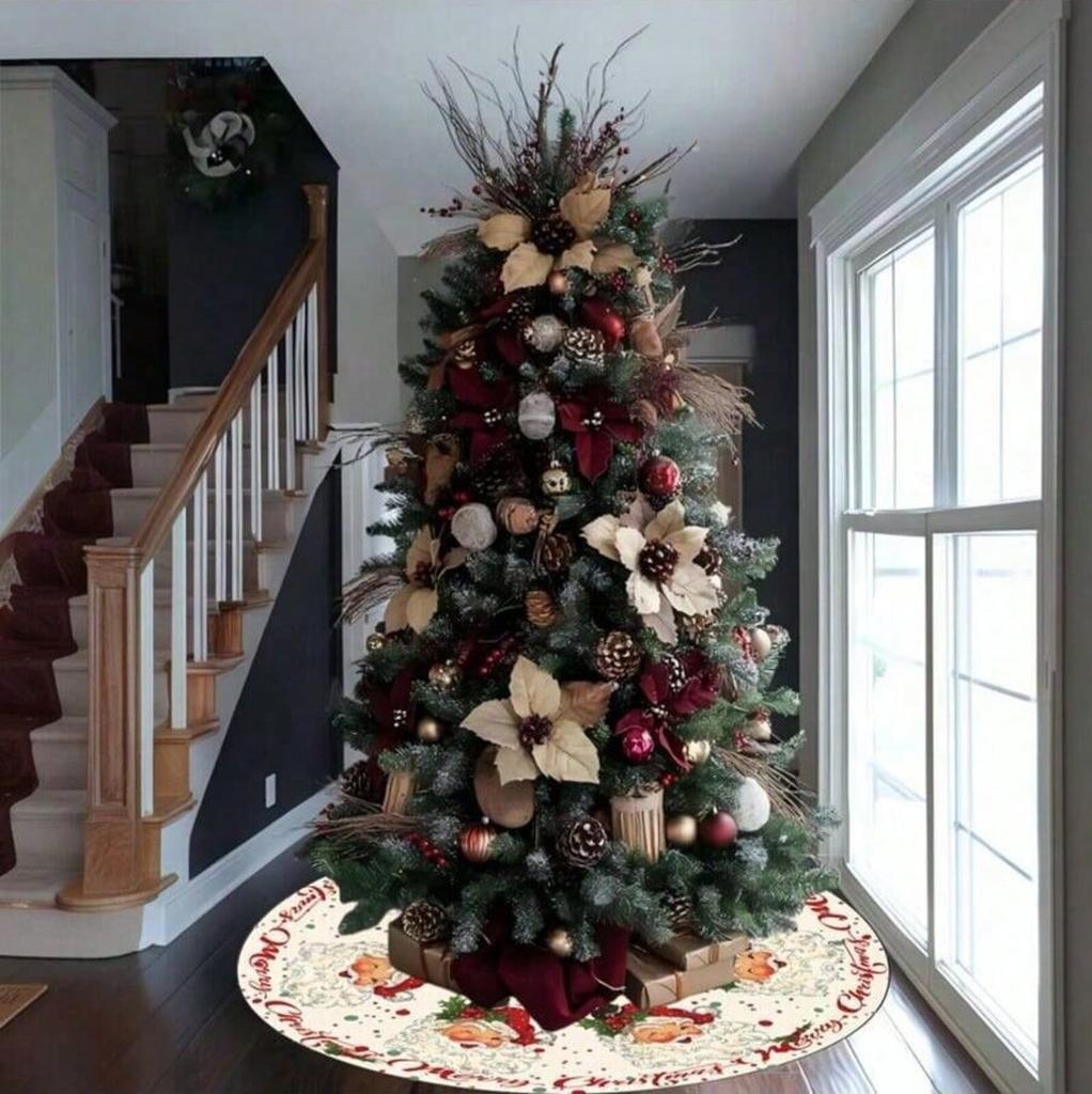 Koberec Vnitřní A Venkovní Podlahová Dekorace Vánoční Atmosféra Podložka pod Strom