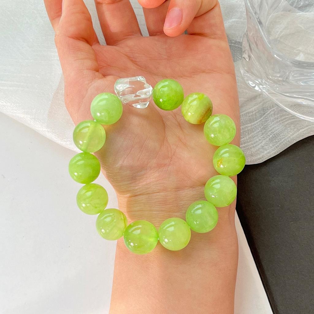Qingti Quartz Rock Natural White Crystal Bracelet Bracelet.