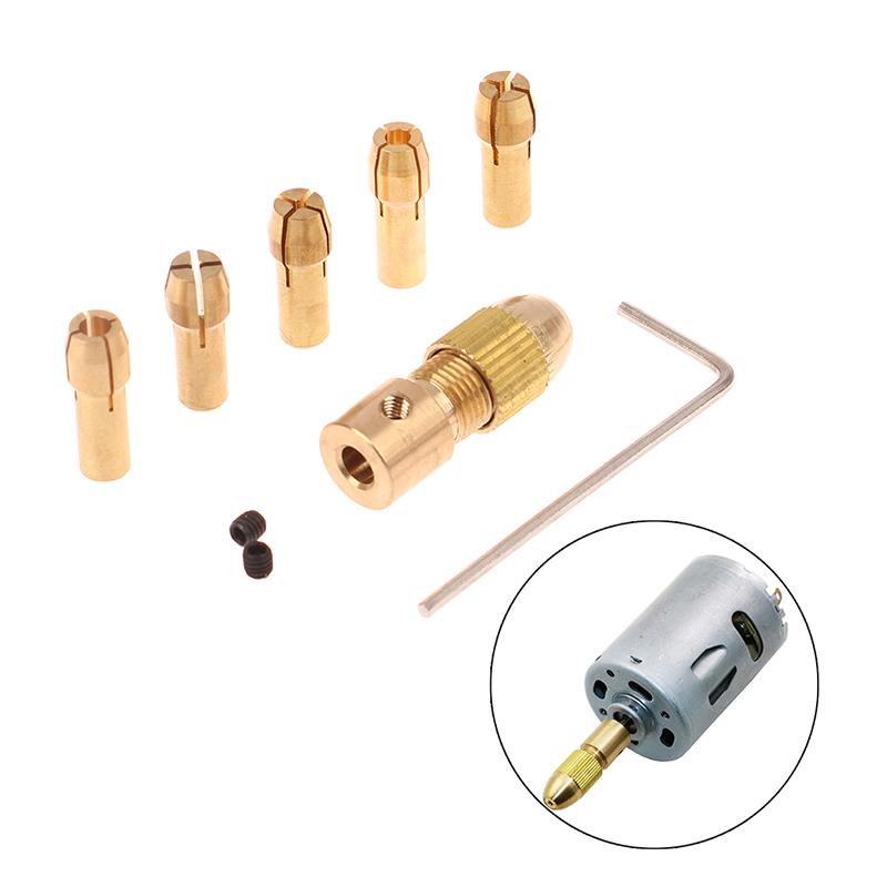 7 bucăți/set 2,35/3,17/2/4,05/5,05 mm adaptor pentru mini mandrine pentru burghie din alamă