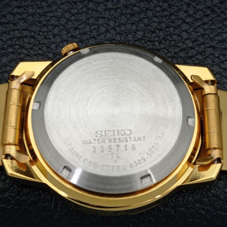REPASOVANÉ HODINKY SEIKO 5 AUTOMATIC 6309A JAPONSKÉ ARABSKÉ ZLATÝ CIFERNÍK a426419-2