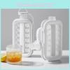 Modernt Enkelt Silikon Iskubform och Kannset 2-i-1 Vikbar Design 1000-1400ml