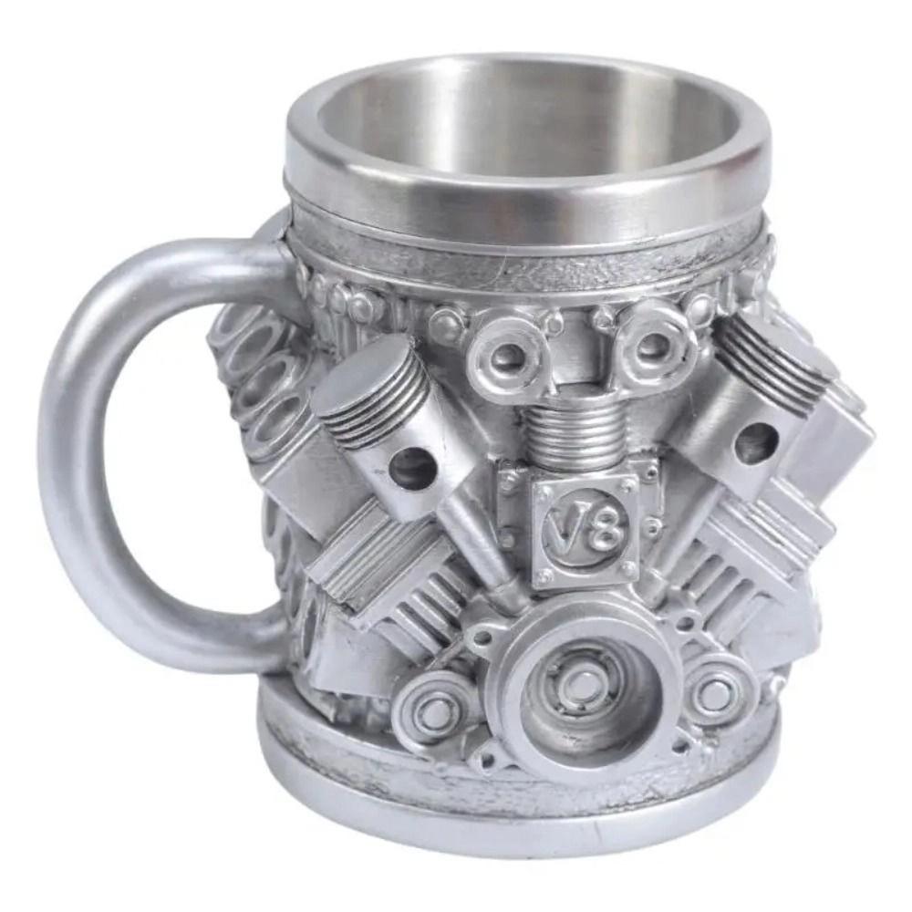 Kitchen Drinkware Car Engines Themed Coffee Mug Rust-Proof Stainless Steel Coffee Cup  Home Decor