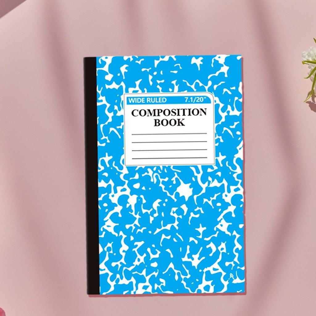 Jednoduchý - Zápisník Mramorový vzor Vynikající poznámkový blok Šitá kniha