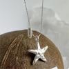 Simple Starfish Necklace for Women Inche Texture Pentagram Layered Collarbone Chain Necklaces Jewelry