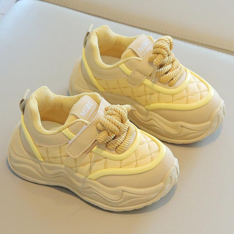 Children's sports shoes 2025 spring and autumn new boys' dad shoes fashion girls' little white shoes soft-soled baby casual shoes