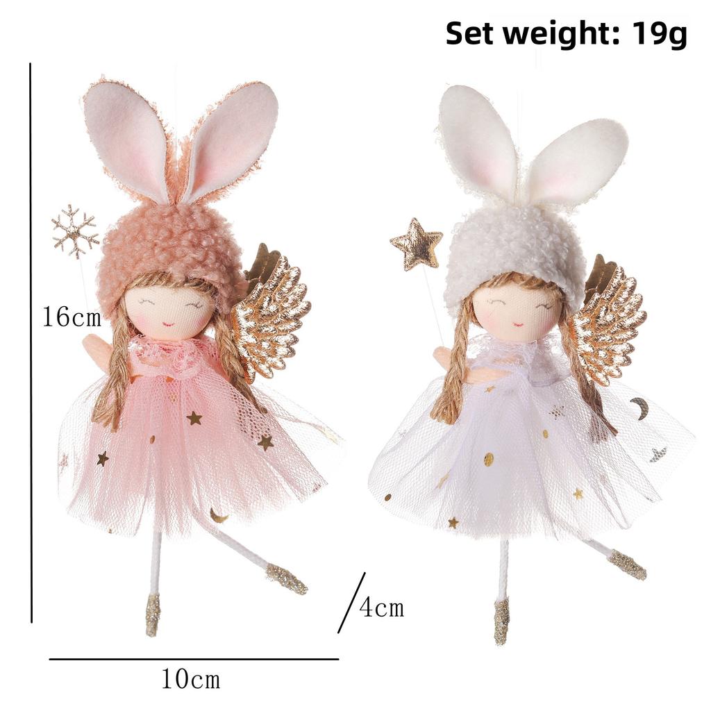 Christmas Party Decoration, Christmas Tree Angel Decoration Pendant, Small Hanging Piece, Christmas Creative Handicraft