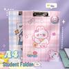Cute Cartoon A4 Paper Folder - Creative Office Stationery for Students and Document Storage