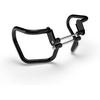 Black "Compact Engine Guard & Silver Sump guard For Royal Enfield Hunter 350"