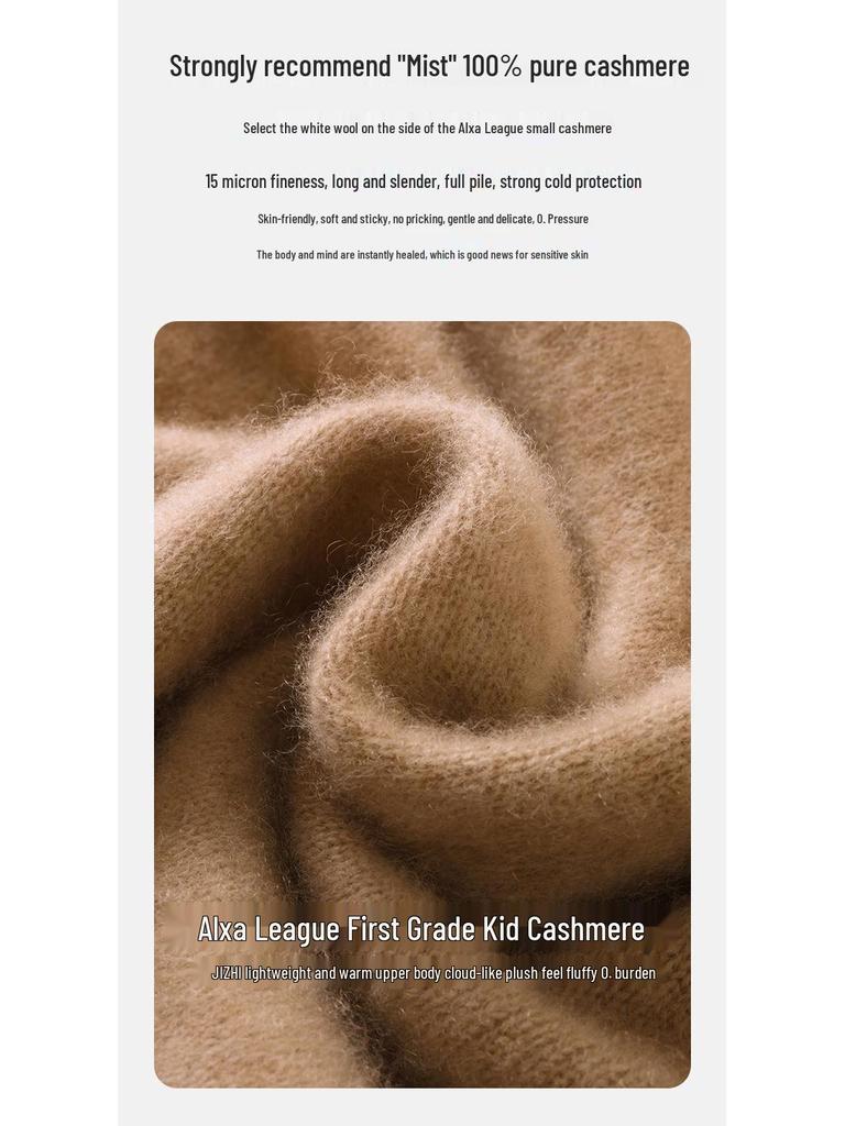 2024 Women's Pure Cashmere High Neck Thick Winter Sweater