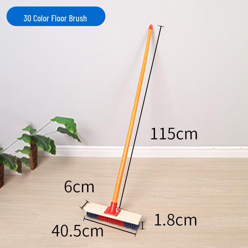 Hard Bristle Wood Floor Scrub Brush (2-Pack)