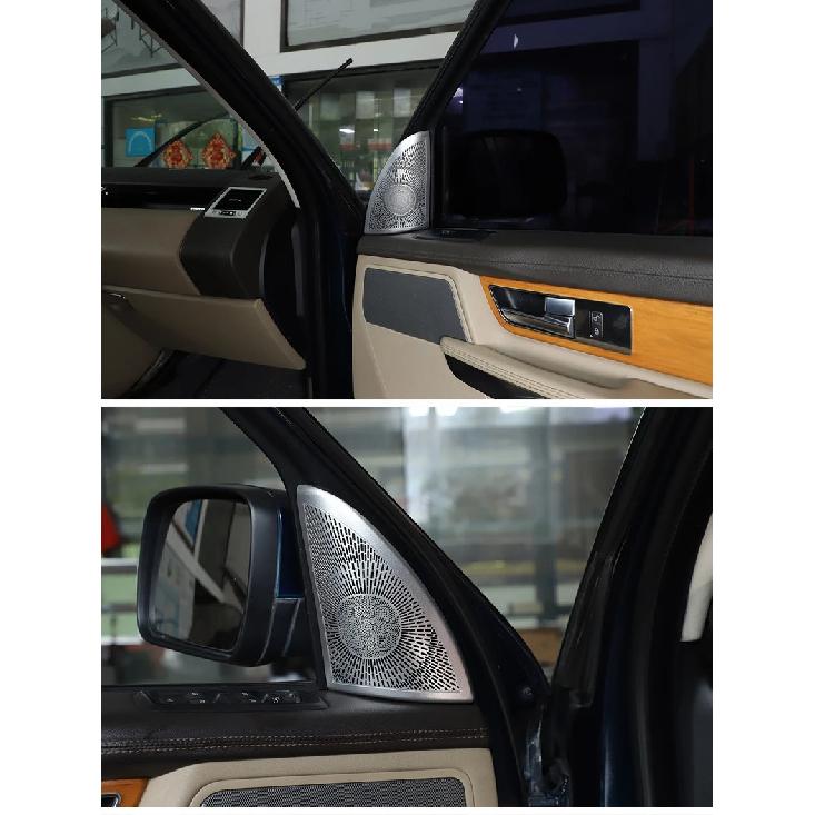 For Land Rover Range Rover Sport L320 2010-13 Stainless Steel Car Door Tweeter Audio Speaker Cover Trim Sticker Car Accessories