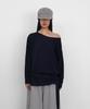 Saendeulig One Shoulder Belt T_Navy
