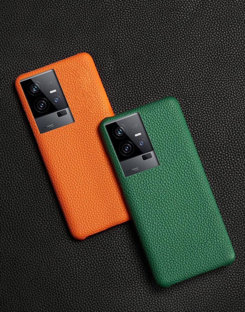 iQOO Z8 Leather Litchi Pattern Half-Cover Case