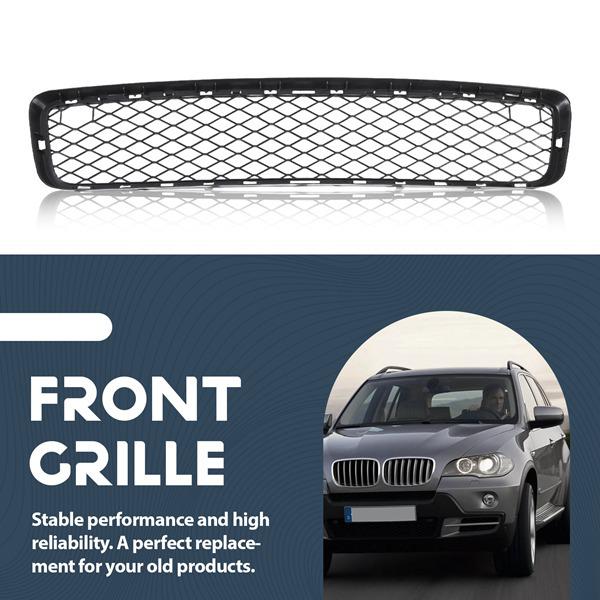 Black Plastic Front Bumper Vent Grille Center Frame for Cars