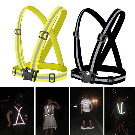 Reflective Vest Ultralight Lightweight High Visibility Adjustable Elastic Safety Vest for Motorcycle