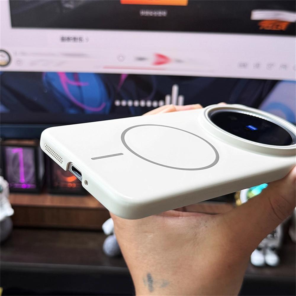 Ultra Thin Solid Color Magnetic Wireless Charging Matte Case For VIIVO X200 Ultra X200 Pro MINI X200S Slim Hard PC Phone Cover